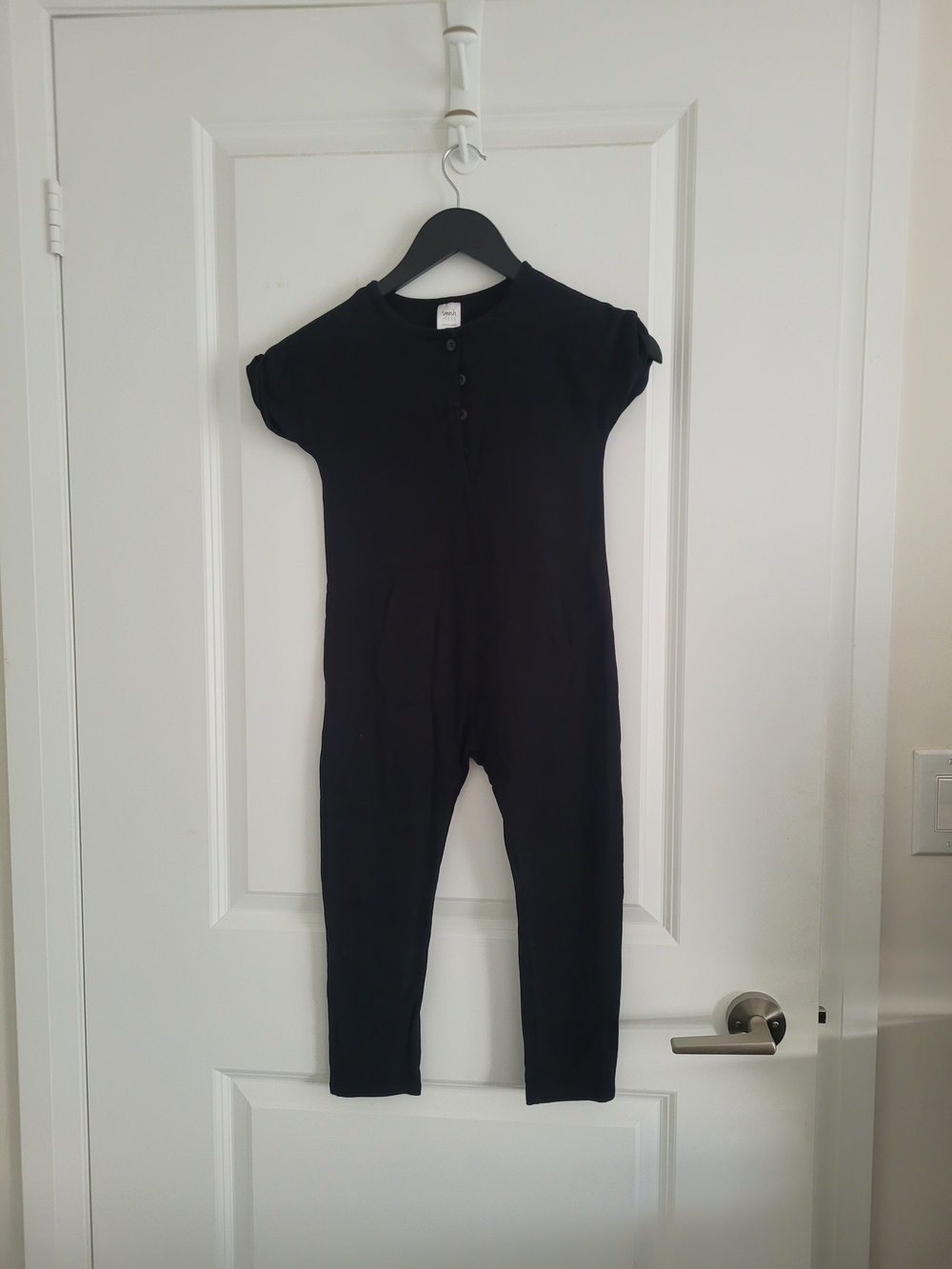 Smash + Tess Black Button-Front Top